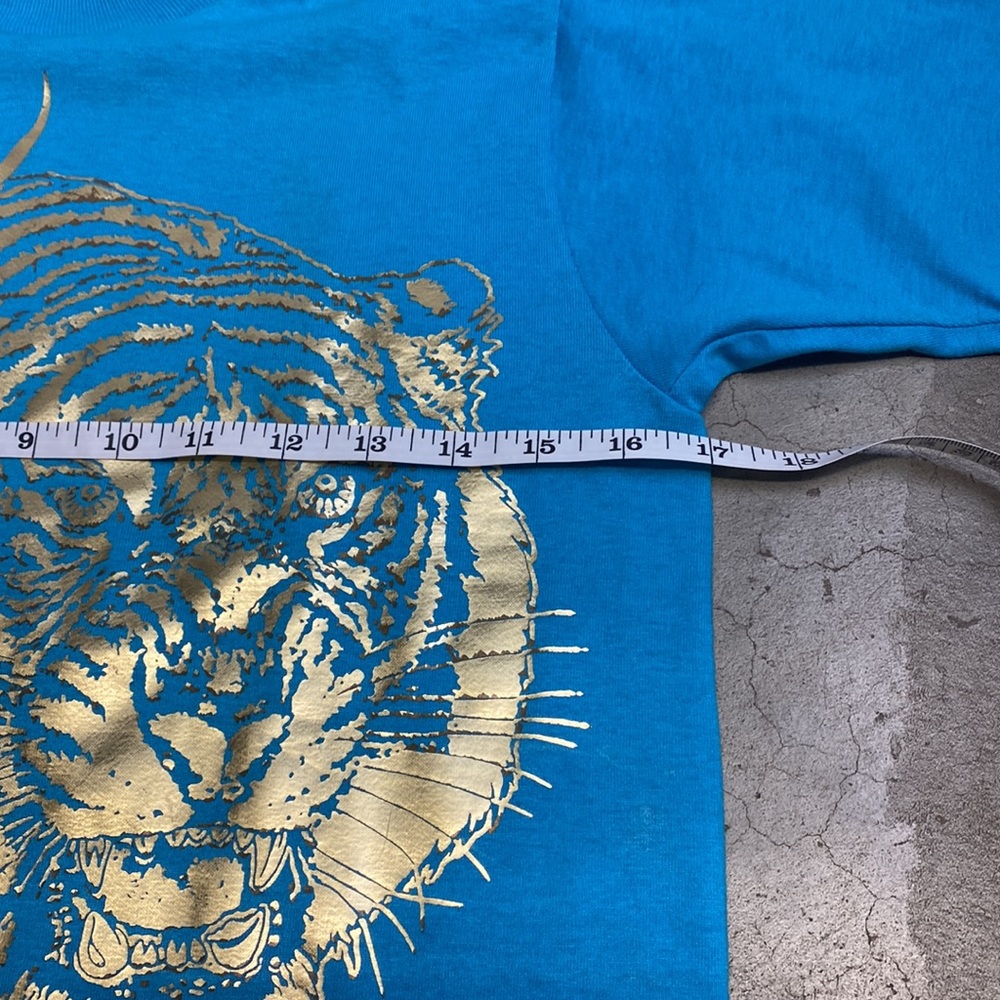 Vintage  Tiger BlueT-Shirt Size S - Picture 6 of 10